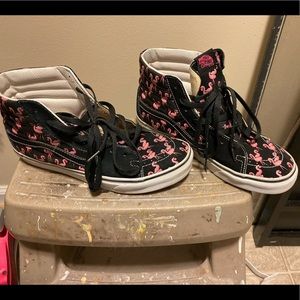 Flamingo pattern Vans